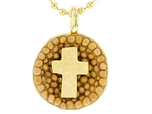Koadon® 18k Yellow Gold Over Bronze Mustard Seed Anniversary Pendant
