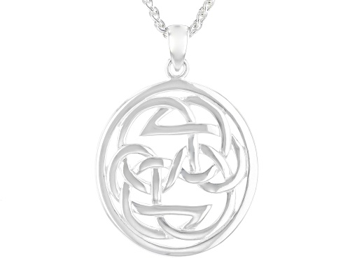 Keith Jack™ Sterling Silver Lewis Knot Path of Life Pendant with Chain