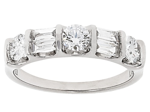 Prazana® Lab-Grown Diamonds 1.00ctw White Diamond 10k White Gold Band Ring, F SI - Size 11