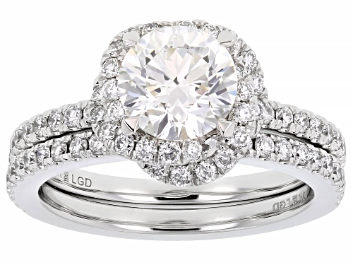 Prazana® Lab-Grown Diamonds Certified 2.25ctw White Diamond 10k White Gold Ring & Band G-H SI1 - Size 9