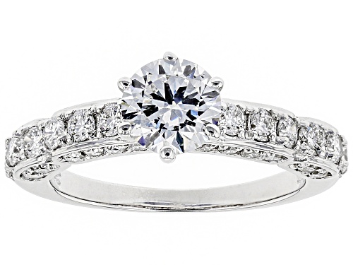 1.72ctw Round White Lab-Grown Diamond 14K White Gold Engagement Ring - Size 6