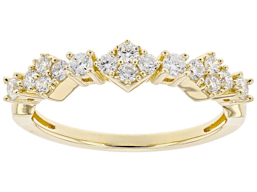 Prazana® Lab-Grown Diamonds 0.40ctw White Diamond 14k Yellow Gold Over Sterling Silver Ring, H SI1 - Size 6