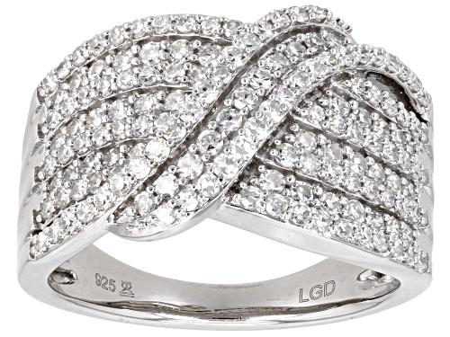 Prazana® Lab-Grown Diamonds 1.00ctw White Lab-Grown Diamond Rhodium Over Sterling Silver Band Ring - Size 6