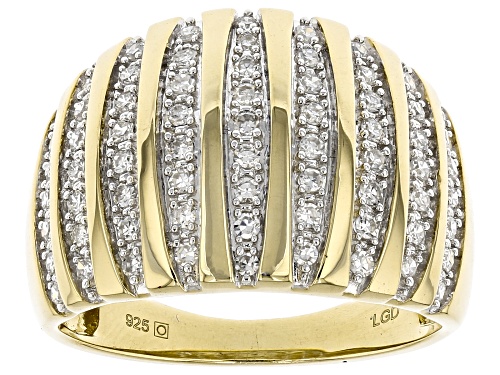 Prazana® Lab-Grown Diamonds 0.50ctw White Diamond 14k Yellow Gold Over Sterling Silver Band Ring - Size 8