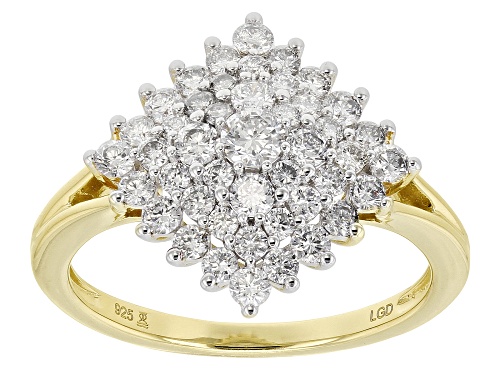 Prazana® Lab-Grown Diamonds 1.00ctw White Diamond 14k Yellow Gold Over Sterling Silver Ring - Size 8