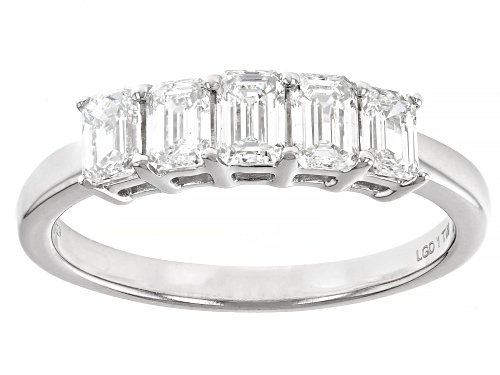Prazana® Lab-Grown Diamonds 1.00ctw White Lab-Grown Diamond 10k White Gold Band Ring, G SI - Size 8