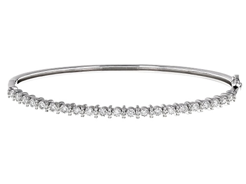 Prazana® Lab-Grown Diamonds 0.50ctw Lab-Grown Diamond Rhodium Over Sterling Silver Bracelet, F SI2 - Size 7