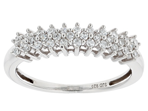 Prazana® Lab-Grown Diamonds 0.30ctw Lab-Grown Diamond Rhodium Over Sterling Silver Band Ring, H SI - Size 9