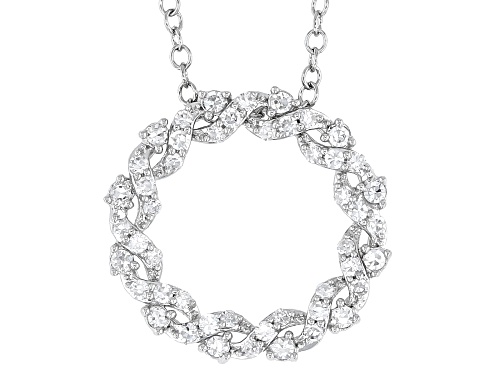 Prazana® Lab-Grown Diamonds 0.33ctw Lab-Grown Diamond Rhodium Over Sterling Silver Pendant, H SI