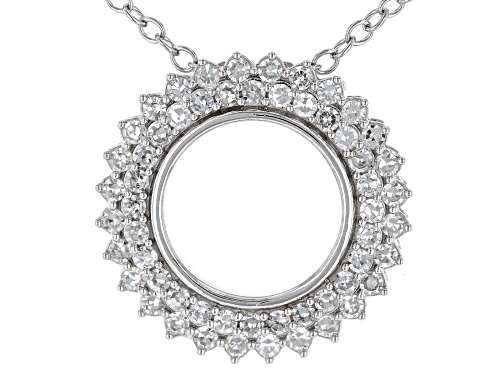 Prazana® Lab-Grown Diamonds 0.50ctw Lab-Grown Diamond Rhodium Over Sterling Silver Pendant, H SI