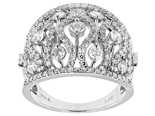 Prazana® Lab-Grown Diamonds 1.50ctw White Lab-Grown Diamond Rhodium Over Sterling Silver Ring, H SI - Size 7