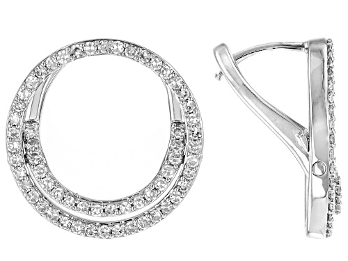 Prazana® Lab-Grown Diamonds 0.75ctw Lab-Grown Diamond Rhodium Over Sterling Silver Earrings, G SI