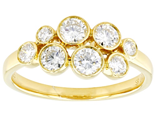 Prazana® Lab-Grown Diamonds 0.80ctw White Diamond 14k Yellow Gold Over Silver Ring, G SI - Size 5