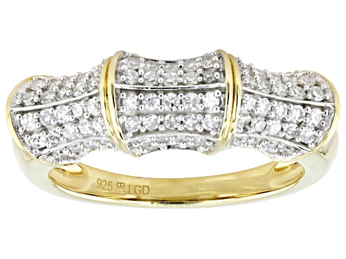 Prazana® Lab-Grown Diamonds 0.75ctw White Lab-Grown Diamond 14k Yellow Gold Over Silver Ring, G SI - Size 6