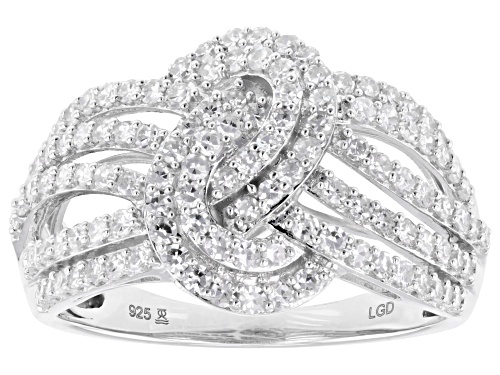 Prazana® Lab-Grown Diamonds 1.00ctw White Diamond Rhodium Over Sterling Silver Ring, H SI - Size 10