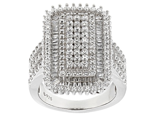 Photo of Lisa Mason For Bella Luce® 3.73ctw Diamond Simulant Platinum Over Sterling Silver Ring(2.26ctw DEW) - Size 7