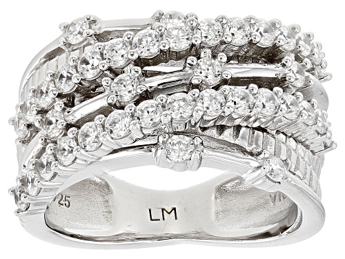 Lisa Mason For Bella Luce® 2.28ctw Diamond Simulant Platinum Over Silver Celestial Ring(1.38ctw DEW) - Size 5