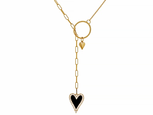 Lisa Mason For Bella Luce® 0.78ctw Diamond Simulant And Enamel Eterno™ Yellow Heart Of Love Necklace - Size 24