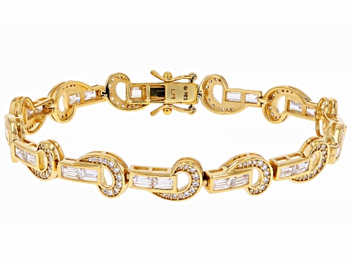 Lisa Mason For Bella Luce® 7.52ctw White Diamond Simulant Eterno™ Yellow I Love You Bracelet - Size 8