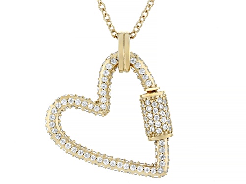 Lisa Mason For Bella Luce® 2.27ctw Diamond Simulant Eterno™ Celestial Collection Heart Pendant