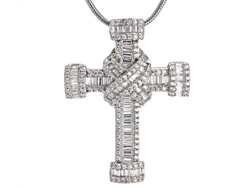 Photo of Bella Luce ® Rhodium Over Silver Cross Pendant With Chain