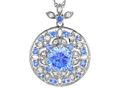 Bella Luce Luxe™Arctic Blue And White Cubic Zirconia Rhodium Over Silver Pendant With Chain