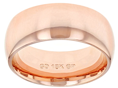 Photo of Moda Al Massimo® 18k Rose Gold Over Bronze Comfort Fit Band Ring - Size 7