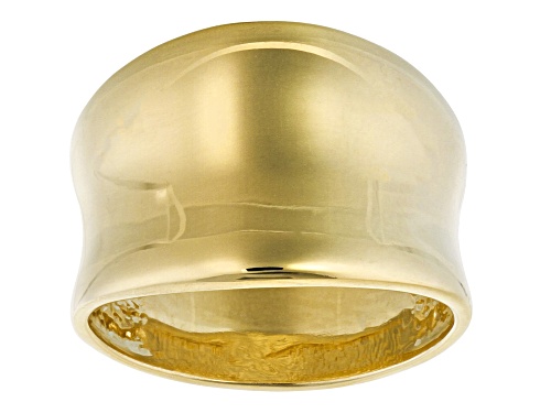 Moda Al Massimo® 18k Yellow Gold Over Bronze Polished Band Ring - Size 8