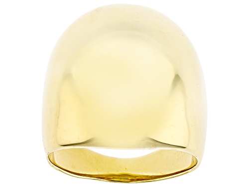 Moda Al Massimo™ 18k Yellow Gold Over Bronze Polished Dome Ring - Size 12