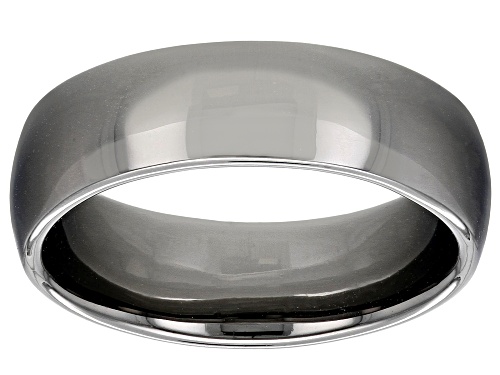 Moda Al Massimo® Gunmetal Rhodium Over Bronze Comfort Fit 6MM Band Ring - Size 6