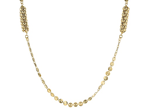 Photo of Moda Al Massimo™ 18K Yellow Gold Over Bronze Mirror Chain 34.5 Inch Necklace - Size 34.5
