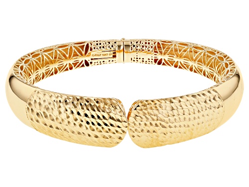 Moda Al Massimo™ 18K Yellow Gold Over Bronze 8 Inch Cuff Bracelet - Size 8