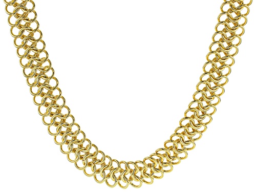 Photo of Moda Al Massimo™ 18K Yellow Gold Over Bronze 18MM Multi Link 18 Inch Necklace - Size 18