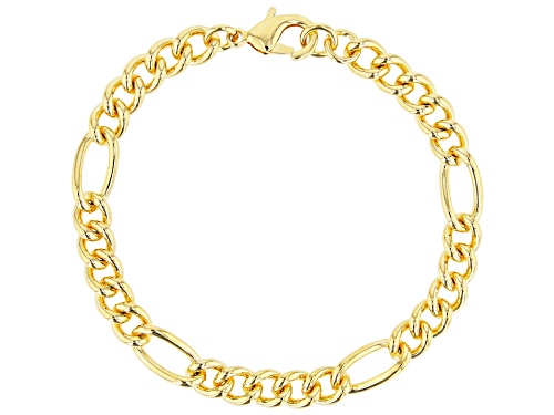 Photo of Moda Al Massimo® 18k Yellow Gold Over Bronze Curb Link Bracelet - Size 7.5
