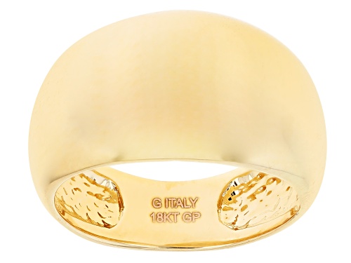 Moda Al Massimo™ 18k Yellow Gold Over Bronze Dome Ring - Size 11