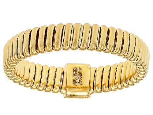 Moda Al Massimo™ 18k Yellow Gold Over Bronze Tubogas Ring. Made in Italy. - Size 12