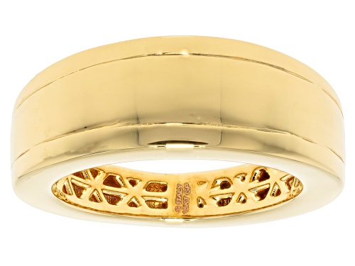 Moda Al Massimo™ 18k Yellow Gold Over Bronze Band Ring. Made in Italy. - Size 7