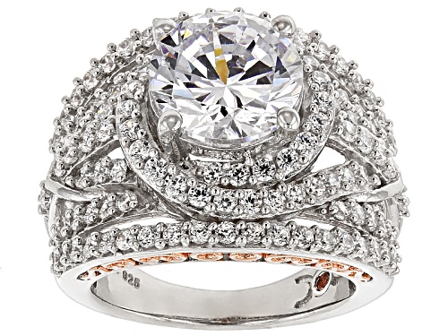 Michael O' Connor For Bella Luce ® Diamond Simulant Rhodium Over Sterling Silver & Eterno™ Ring - Size 12
