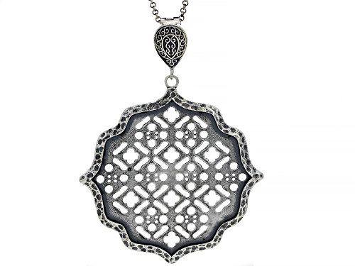 Photo of Artisan Collection of Morocco™ Sterling Silver Moroccan Window Screen Design Enhancer With 30" Chain
