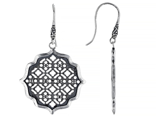 Photo of Artisan Collection of Morocco™ Sterling Silver Moroccan Window Screen Design Dangle Earrings