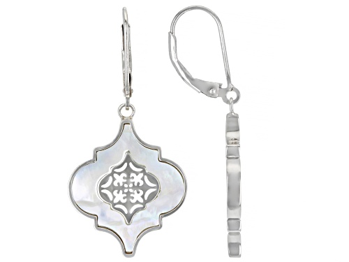 Artisan Collection Of Morocco™ Free-Form White Mother-Of-Pearl Sterling Silver Earrings