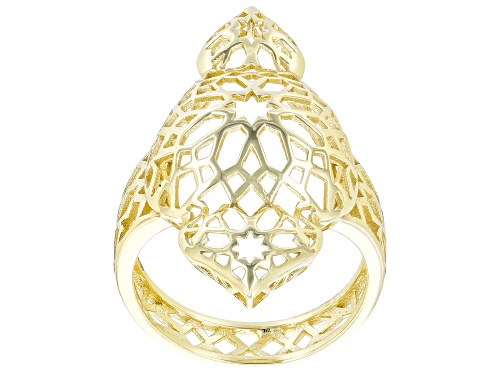 Photo of Artisan Collection of Morocco™ 18k Yellow Gold Over Sterling Silver Ring - Size 8