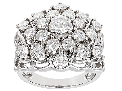 MOISSANITE FIRE® 2.50CTW DEW ROUND BRILLIANT PLATINEVE® RING - Size 5