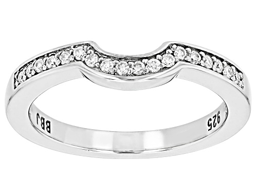 MOISSANITE FIRE® .18CTW DEW PLATINEVE® BAND RING - Size 9