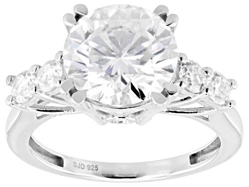 MOISSANITE FIRE® 4.06CTW DEW ROUND BRILLIANT PLATINEVE® RING - Size 6