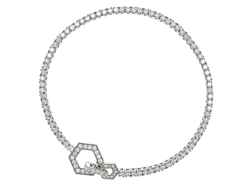 MOISSANITE FIRE® 2.83CTW DEW ROUND BRILLIANT PLATINEVE® TENNIS BRACELET - Size 8