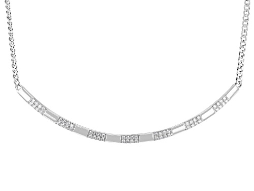 MOISSANITE FIRE® 1.68TW DEW ROUND BRILLIANT PLATINEVE® NECKLACE - Size 18