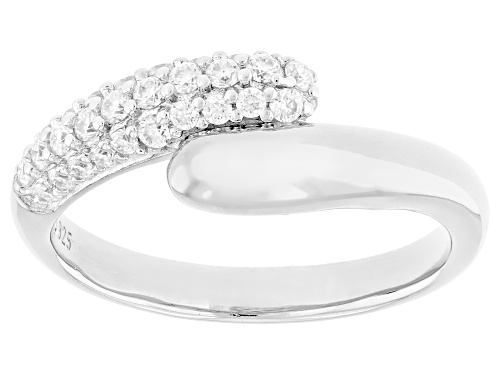 MOISSANITE FIRE® 0.47CTW DEW ROUND BRILLIANT PLATINEVE® RING - Size 7