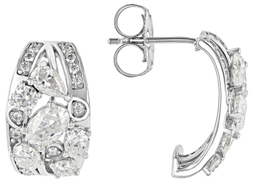 MOISSANITE FIRE® 2.84CTW DEW PLATINEVE®  SCATTER DESIGN EARRINGS