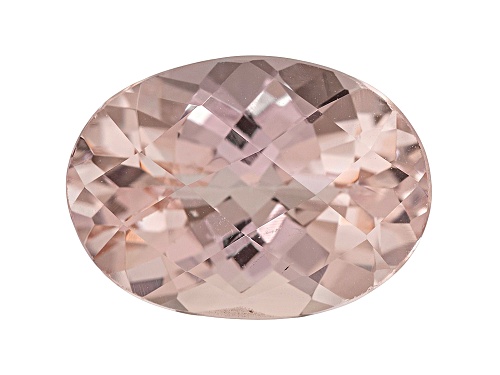 Cor-De-Rosa Morganite™ min 7.25ct 15.5x11mm Oval Checkerboard Cut